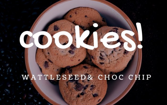 Chocolate and wattleseed cookies, simply delicious