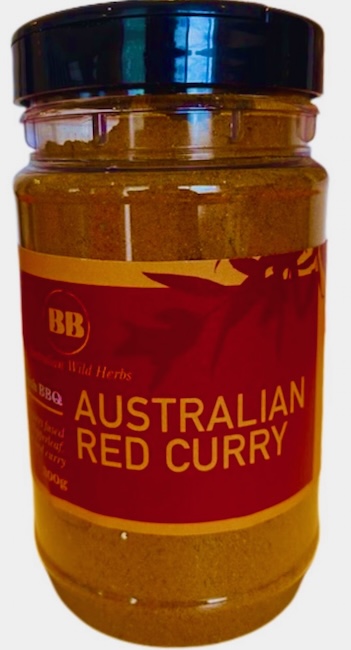 Australian Red curry a spicy curry combo fused with Australian wild herbs