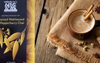 Roasted wattleseed and pepperberry chai tea, a delicious and healthy option