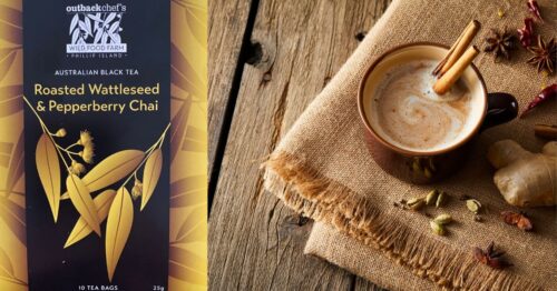 Roasted wattleseed and pepperberry chai tea, a delicious and healthy option