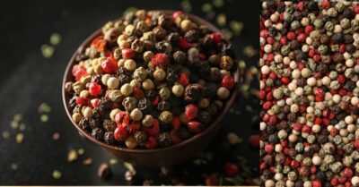 A fiesty combo of peppercorns with Australian native pepperberries