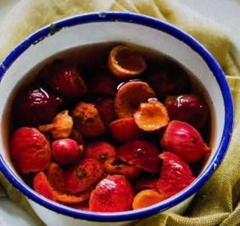 quandongs hydrated, ready for use in pies, cakes