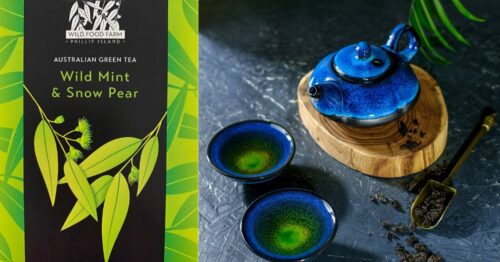 Wild Mint and Snow Pear with Australian Green Tea, a heavenly combination, a beautiful tea.