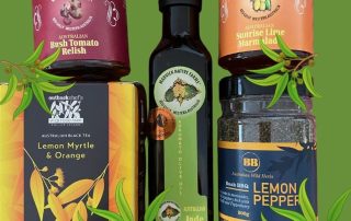 A delicious selection of products featuring Australian wild herbs and spices