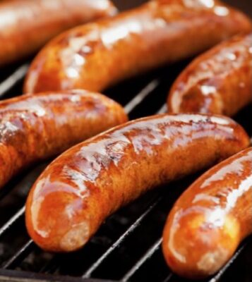 Left-over sausages, no worries, chop them up and add to the base recipe