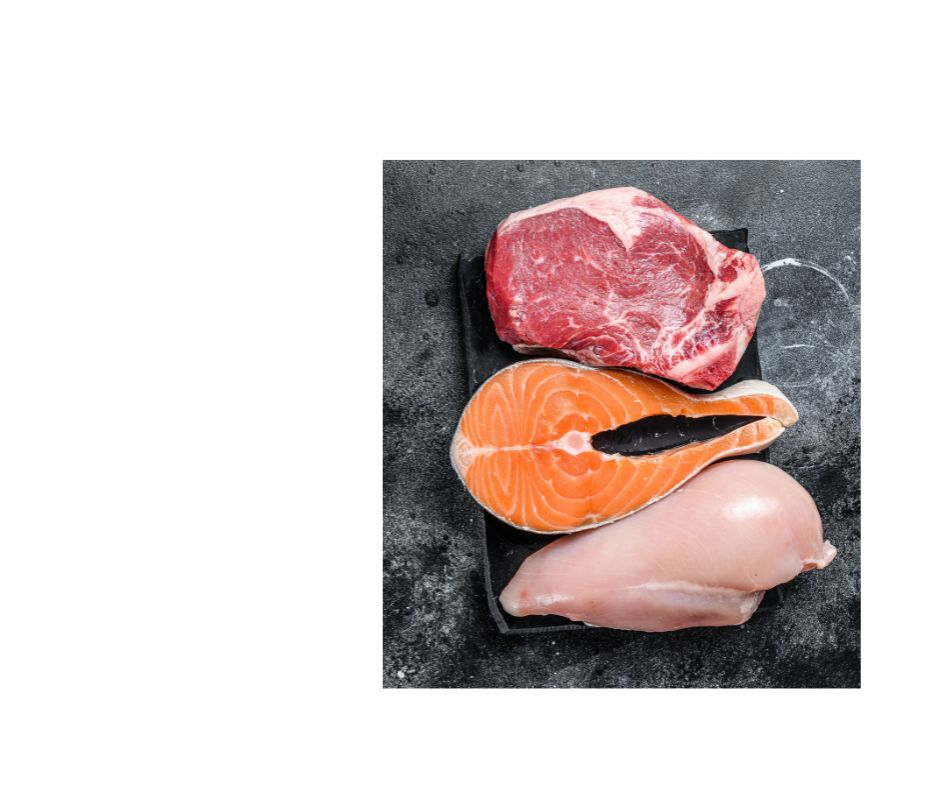 Fish, meat or chicken are all good options to add to this recipe