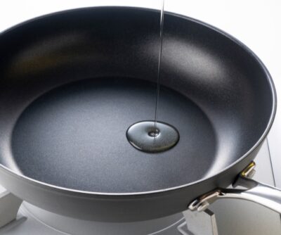 Use a frying pan or wok, heat the oil first before adding the vegetables