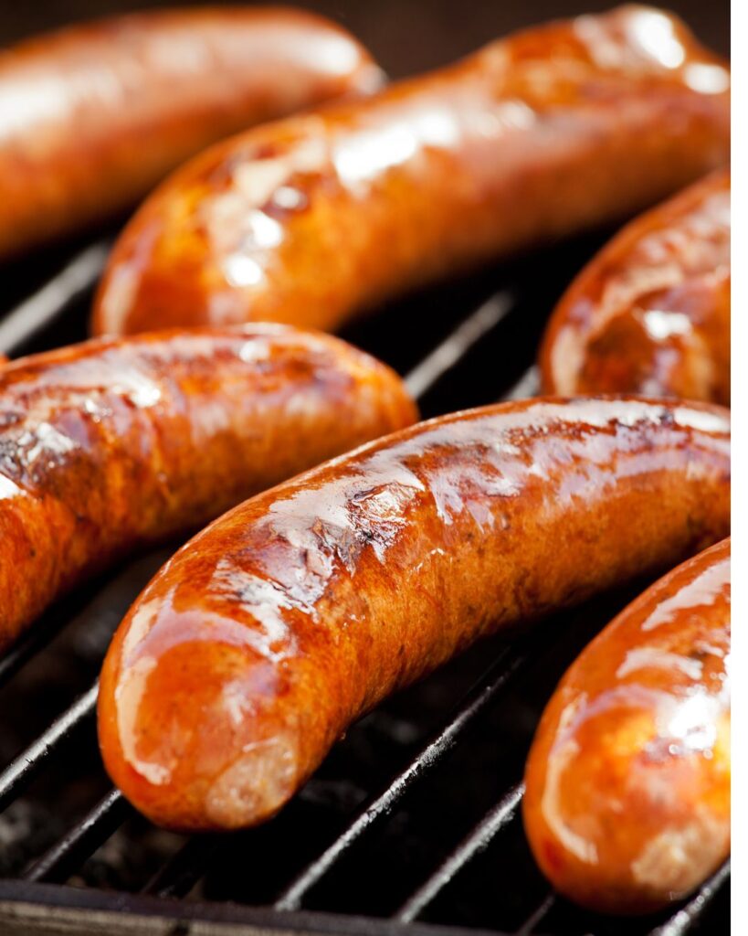 Curried sausages left over from the BBQ makes the best curried sausages