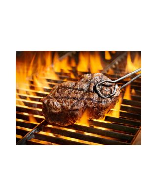 A steak sizzling on the BBQ is just perfect