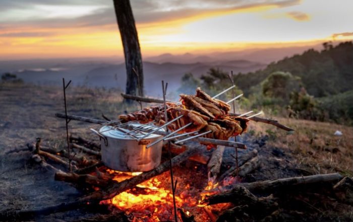 Bush BBQ, the perfect setting for a relaxing dinner