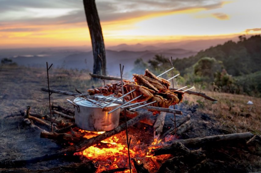 Bush BBQ, the perfect setting for a relaxing dinner