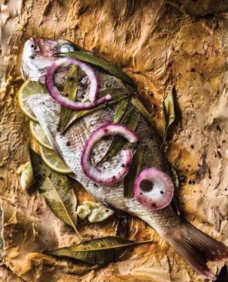 Baby Snapper in paperbark, a delicious way to enjoy fish
