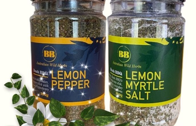 Lemon Myrtle and Pepperberry make a great duo and handy for your pantry