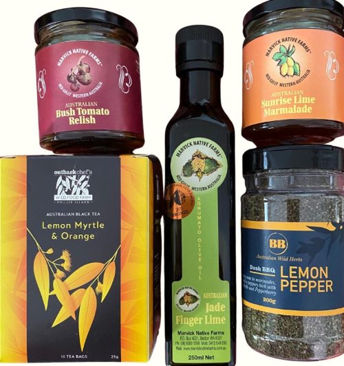 A combination of Australian artisan products with outback bush flavours