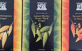 A trio of artisan produced herbal teas