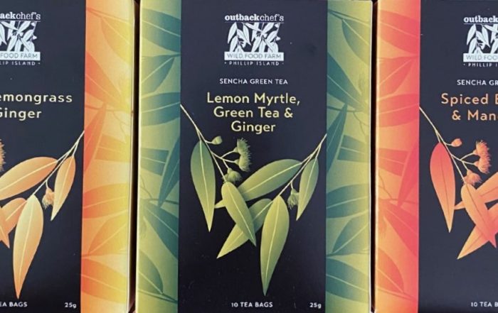 A trio of artisan produced herbal teas