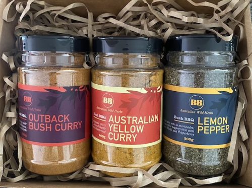 A spicy trio with the ever-popular curries and Bush BBQ Lemon Pepper