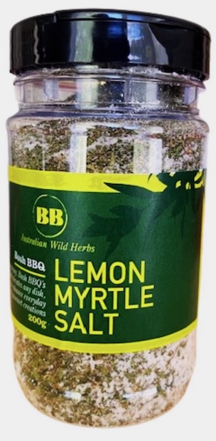 Lemon Myrtle Salt a good all rounder for fish, salads or dips. Just sprinkle on top of any dish for a delicious lemon flavour hit