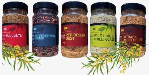 A selection of our popular herbs and spices ready for use in the BBQ