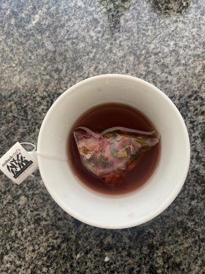 Use Strawberry gum Rose and Raspberry tea bags as a flavour pouch for your Rocky Road marshmallow
