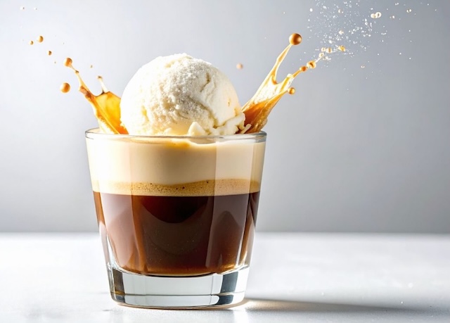 Wattleseed Affogatto with all the fun without the caffine